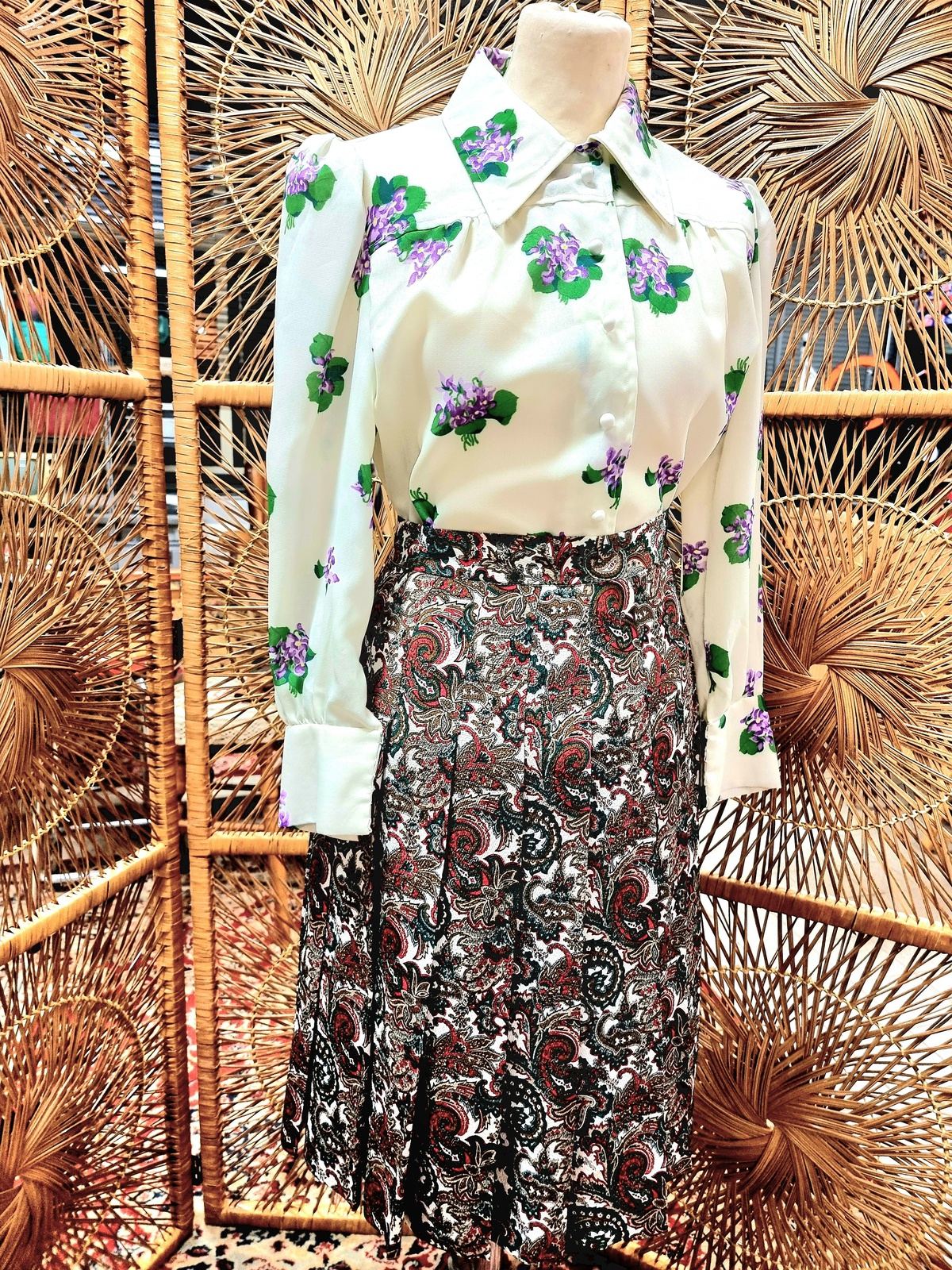 Vintage Paisley Skirt