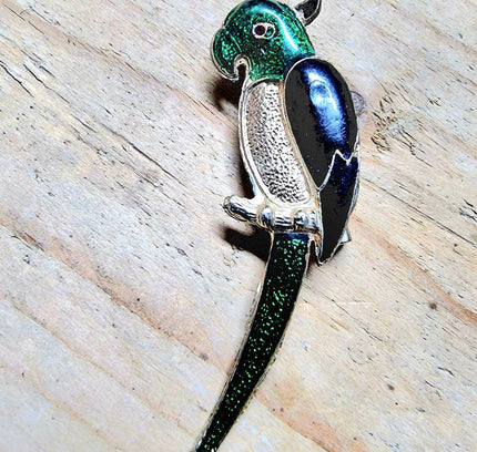 Vintage Parrot Brooch - Yatva