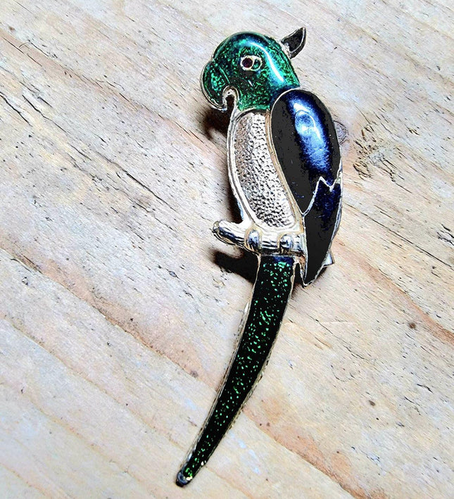 Vintage Parrot Brooch - Yatva