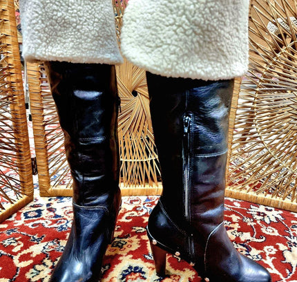 Vintage Runway Collection Knee high Boots - Yatva