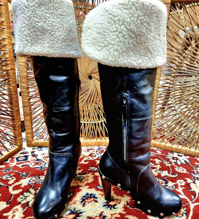 Vintage Runway Collection Knee high Boots - Yatva