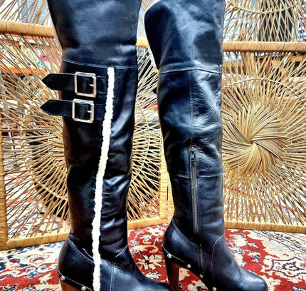 Vintage Runway Collection Knee high Boots - Yatva
