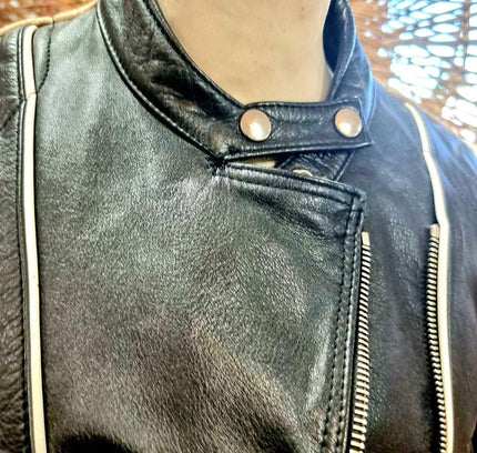 Vintage Schwabenleder Leather Biker Jacket - Yatva
