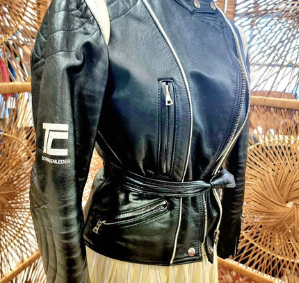 Vintage Schwabenleder Leather Biker Jacket - Yatva