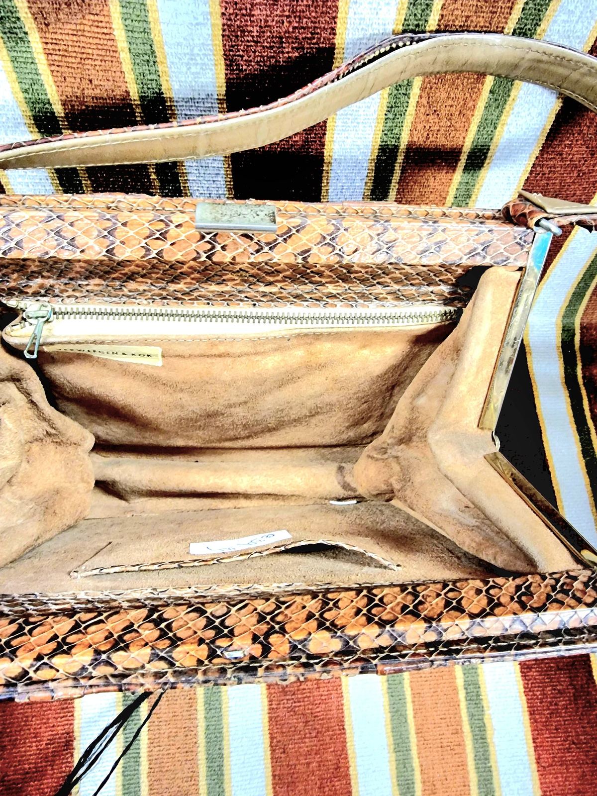 Vintage Snakeskin Verweegen Koa bag