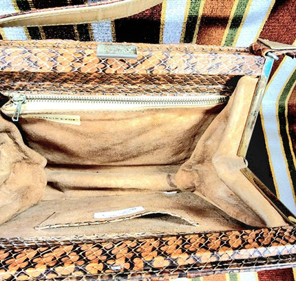 Vintage Snakeskin Verweegen Koa bag - Yatva