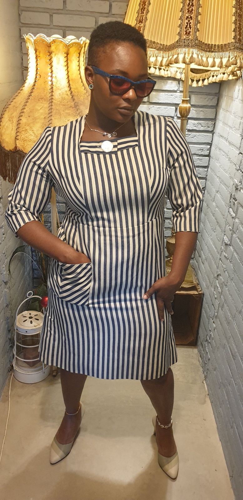 Vintage Stripe Dress
