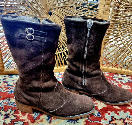Vintage Suede Boots - Yatva
