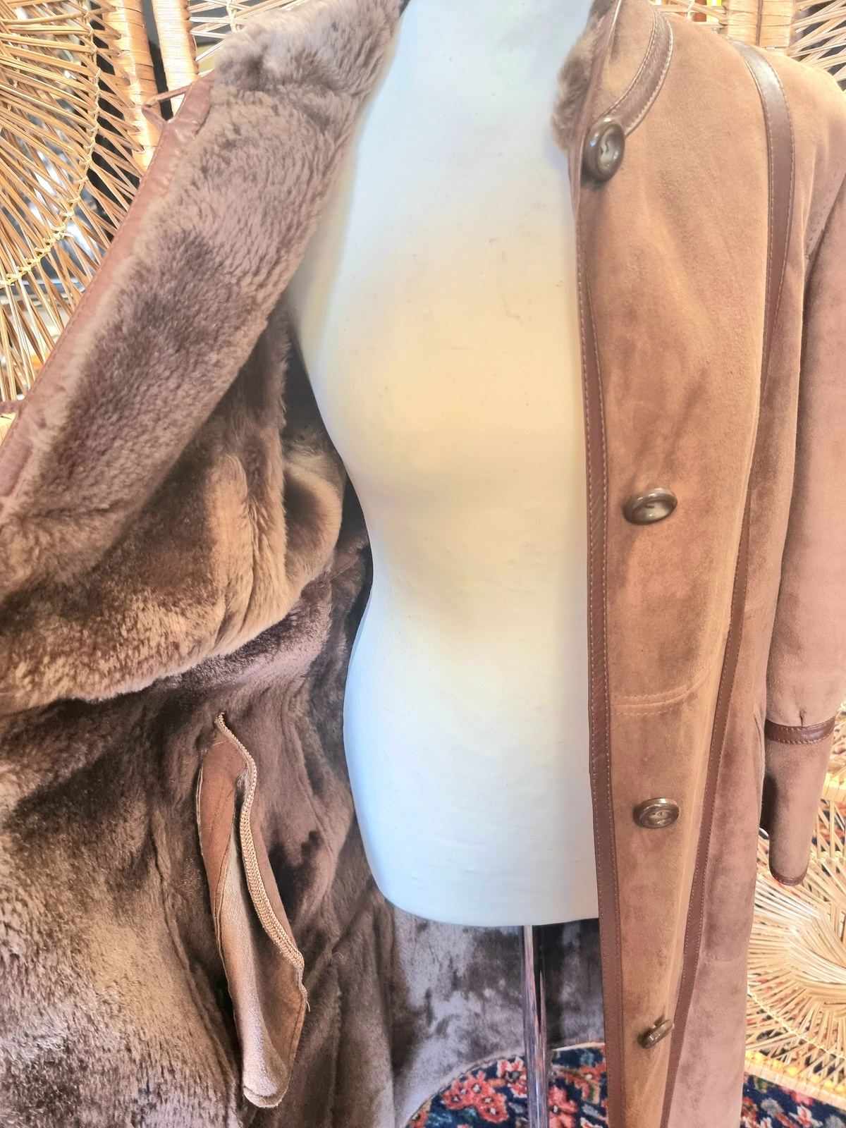 Vintage Suede Winter coat