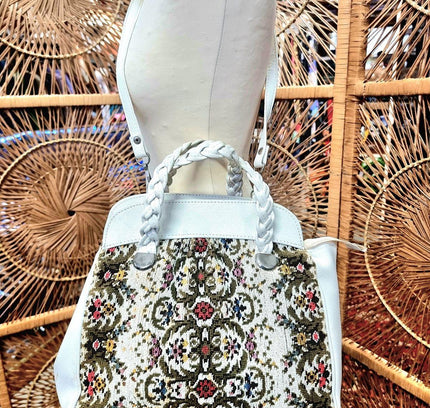 Vintage Tapestry Needlework Shoulder/ Hand Bag - Yatva