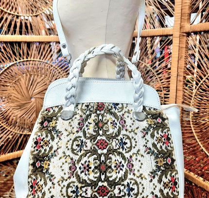 Vintage Tapestry Needlework Shoulder/ Hand Bag - Yatva