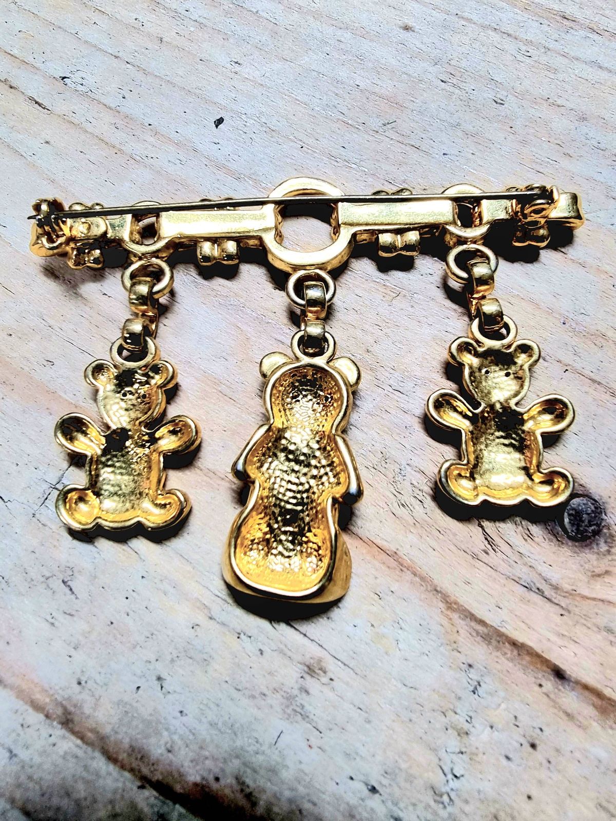 Vintage Teddy Bear Brooch