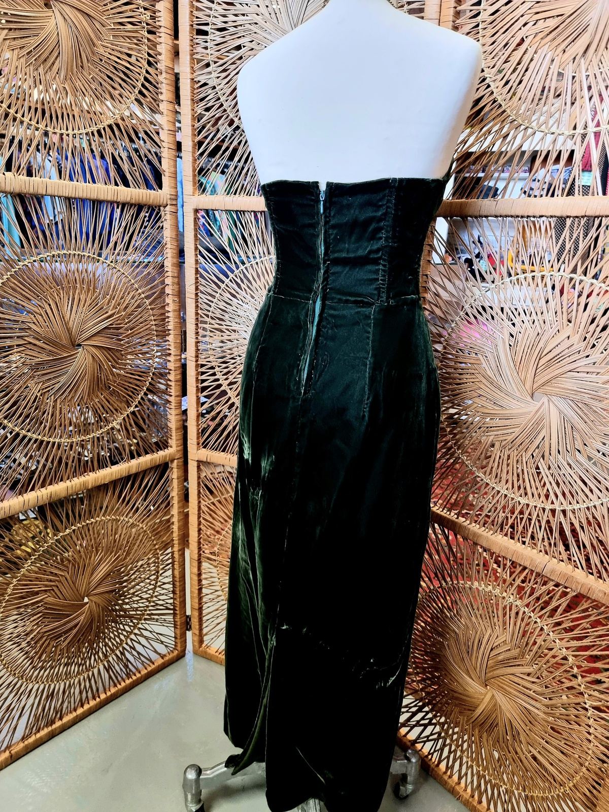 Vintage Velvet Maxi Dress