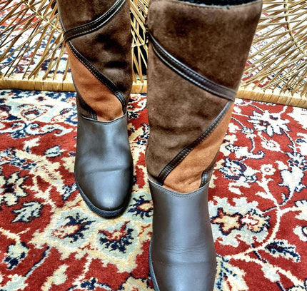 Vintage Wedge Boots - Yatva