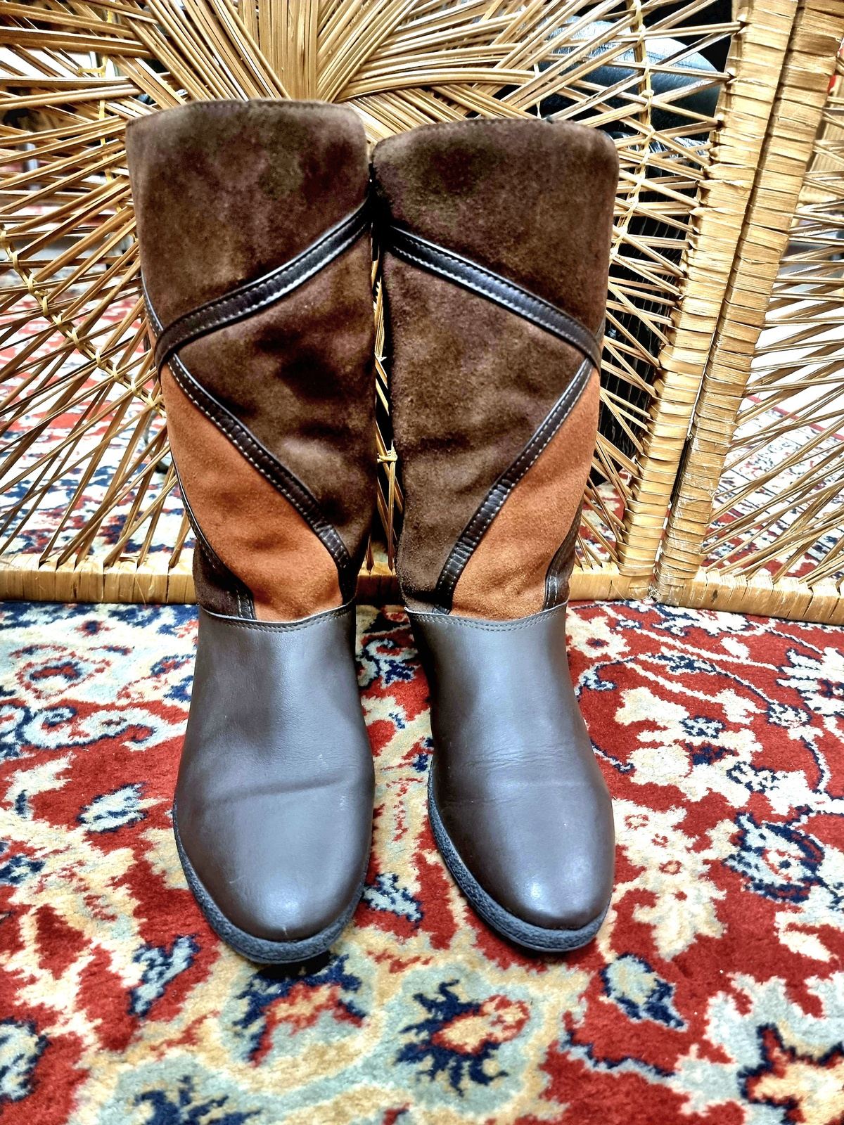 Vintage Wedge Boots