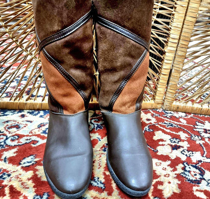 Vintage Wedge Boots - Yatva